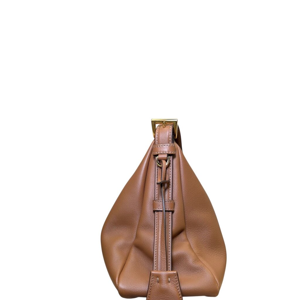 Prada Aimee Leather Shoulder Bag Caramel Large