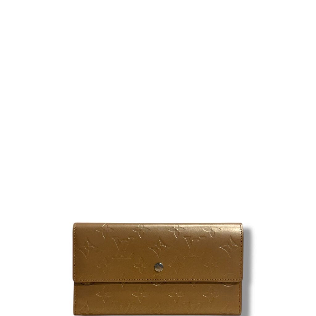 Louis Vuitton Matte Sarah Wallet Gold