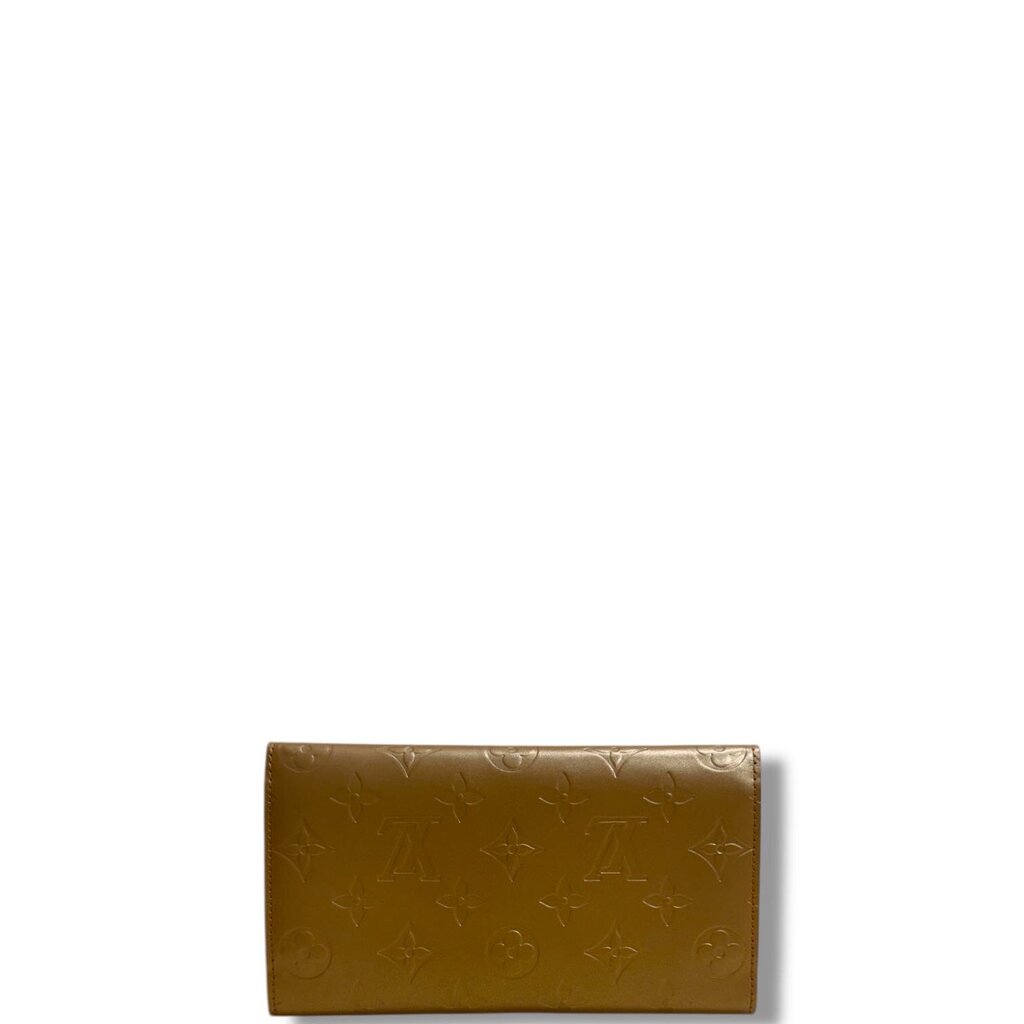 Louis Vuitton Matte Sarah Wallet Gold