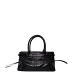 Prada Bonnie Leather Shoulder Bag Black Mini