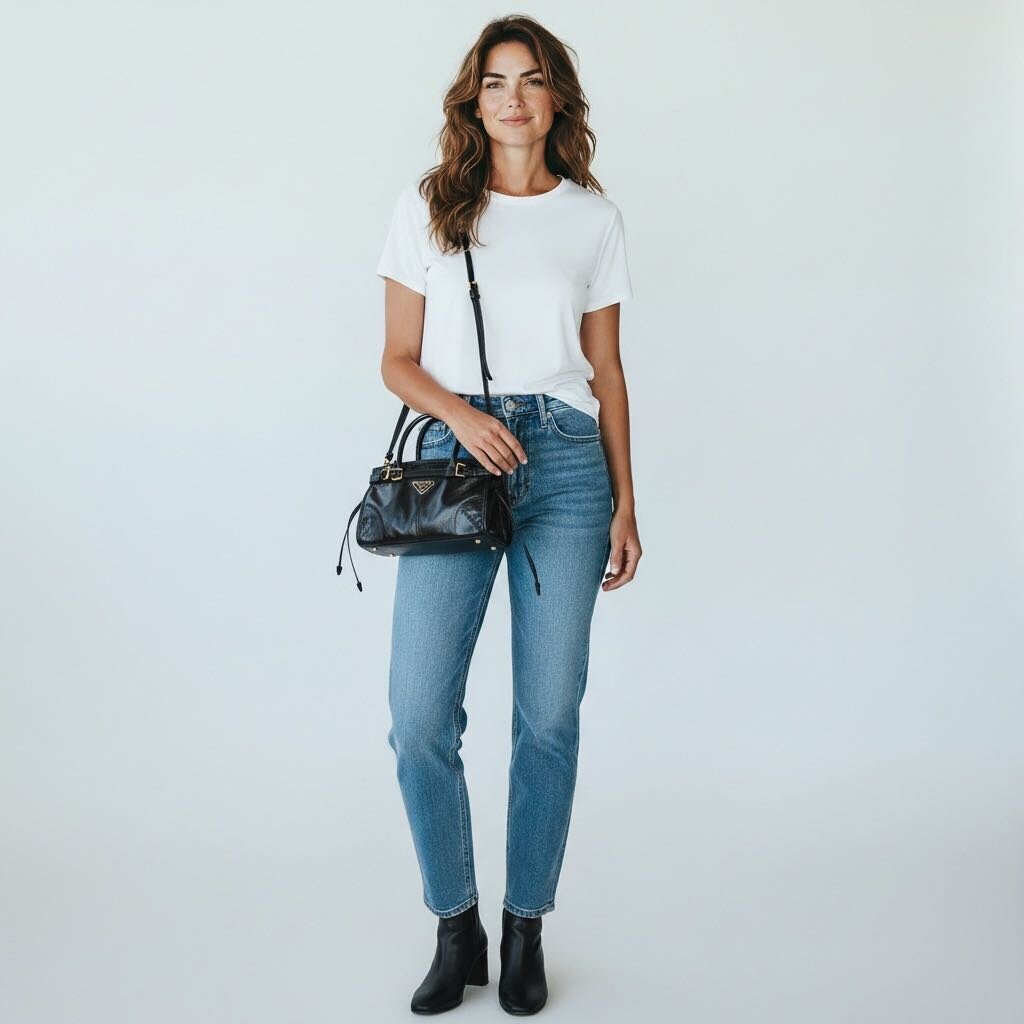 Prada Bonnie Leather Shoulder Bag Black Mini
