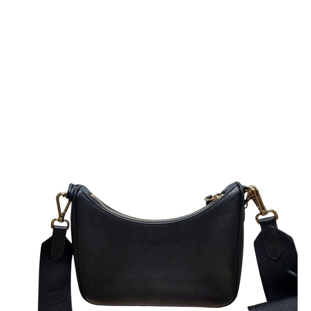 Prada Saffiano Re-Edition 2005 Shoulder Bag Black