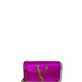 Versace Virtus Satin Shoulder Bag Pink