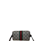 Gucci GG Supreme Monogram Textured Dollar Calfskin Web Ophidia Top Handle Boston Bag Supreme Mini