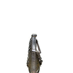 Givenchy Voyou Metallic Leather Shoulder Bag Platinum
