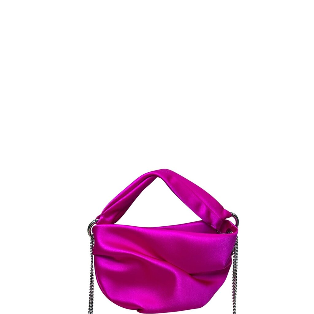 Jimmy Choo Satin Bonny Bag Fuschia