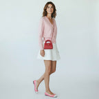 Chanel 24P Kelly Top Handle Chain Bag Coral Pink Mini