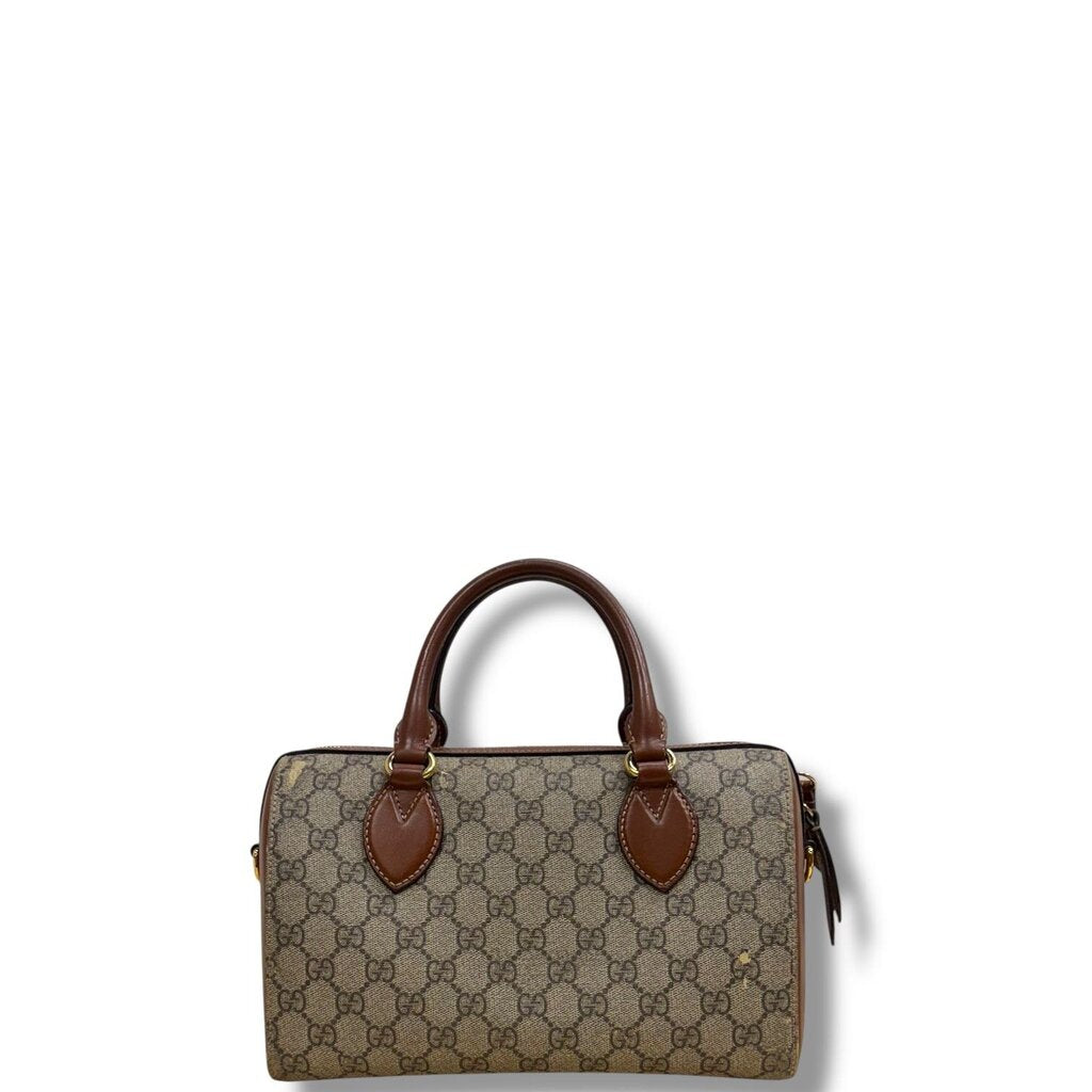 Gucci GG Supreme Top Handle Bag Brown