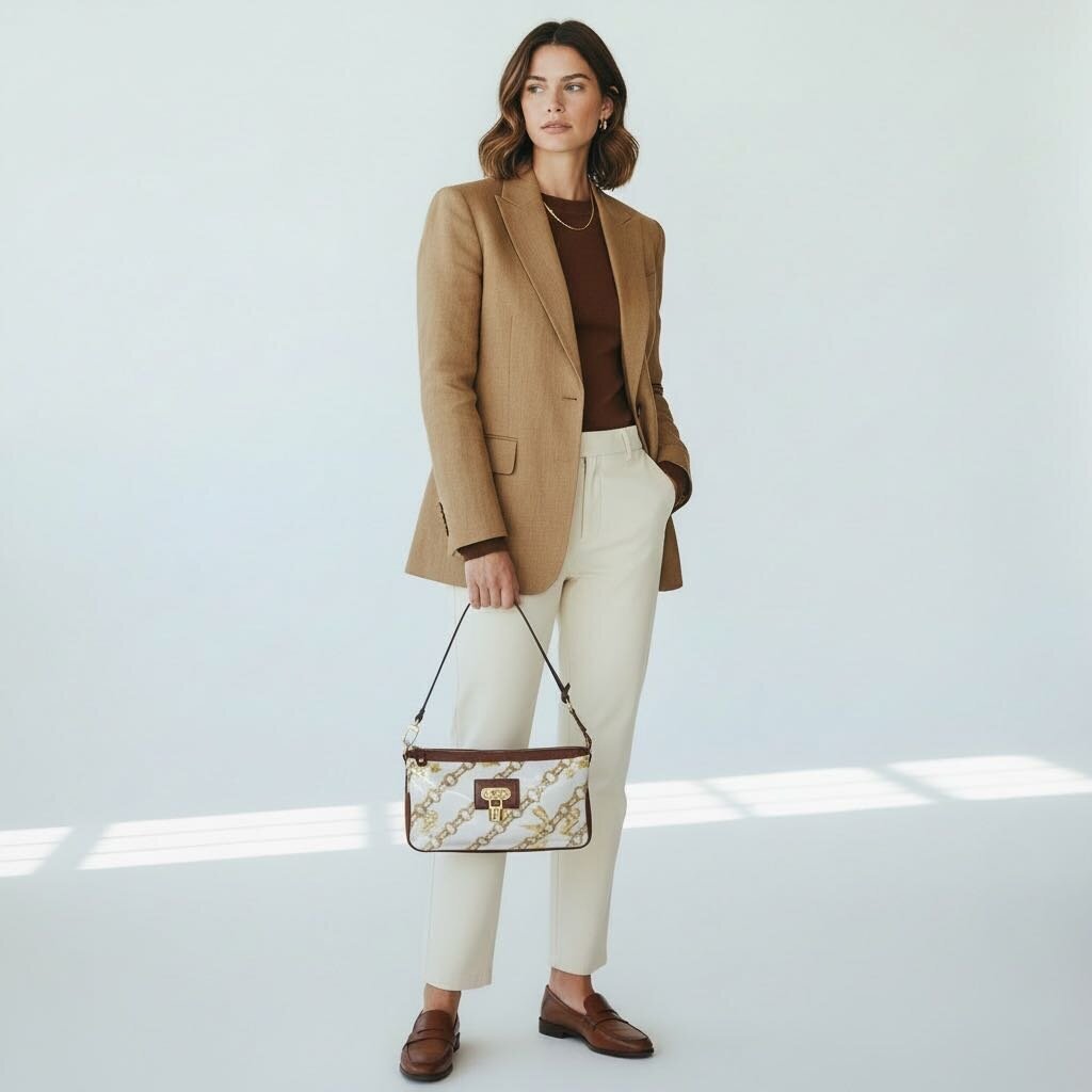 Louis Vuitton Charm Limited Edition PVC Pochette Bag Brown