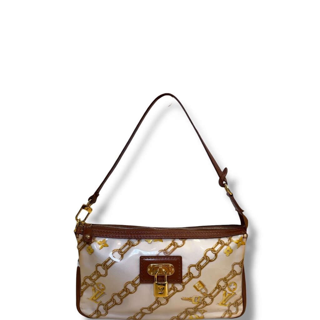 Louis Vuitton Charm Limited Edition PVC Pochette Bag Brown