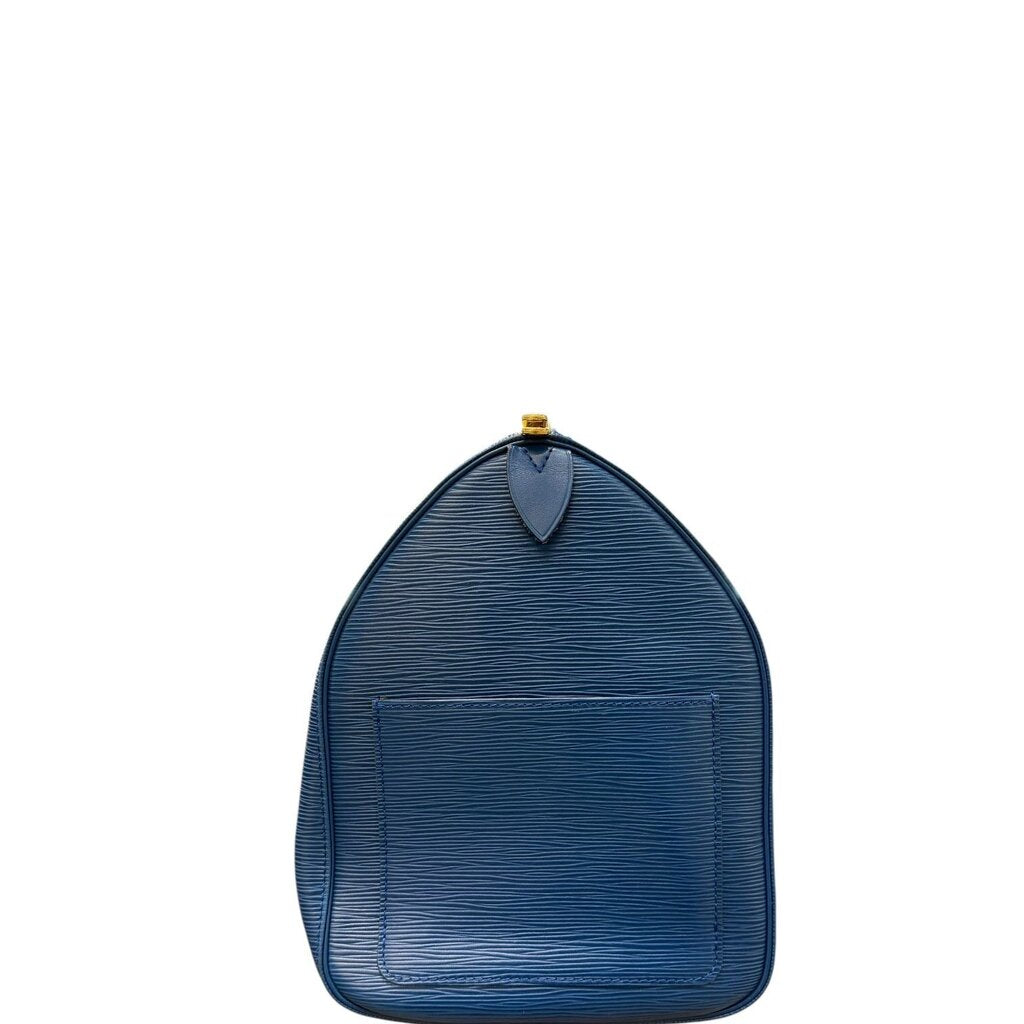 Louis Vuitton Keepall Epi Handbag Blue 50