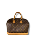 Louis Vuitton Alma Canvas Handbag Monogram PM