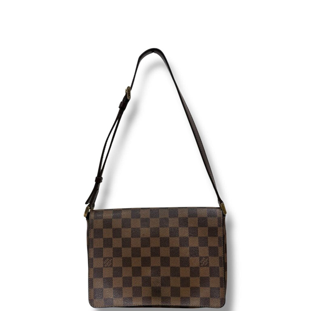 Louis Vuitton Damier Musette Tango Shoulder Bag Ebene