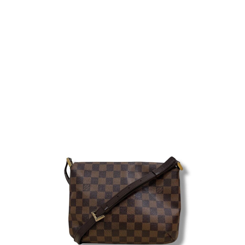 Louis Vuitton Damier Musette Tango Shoulder Bag Ebene