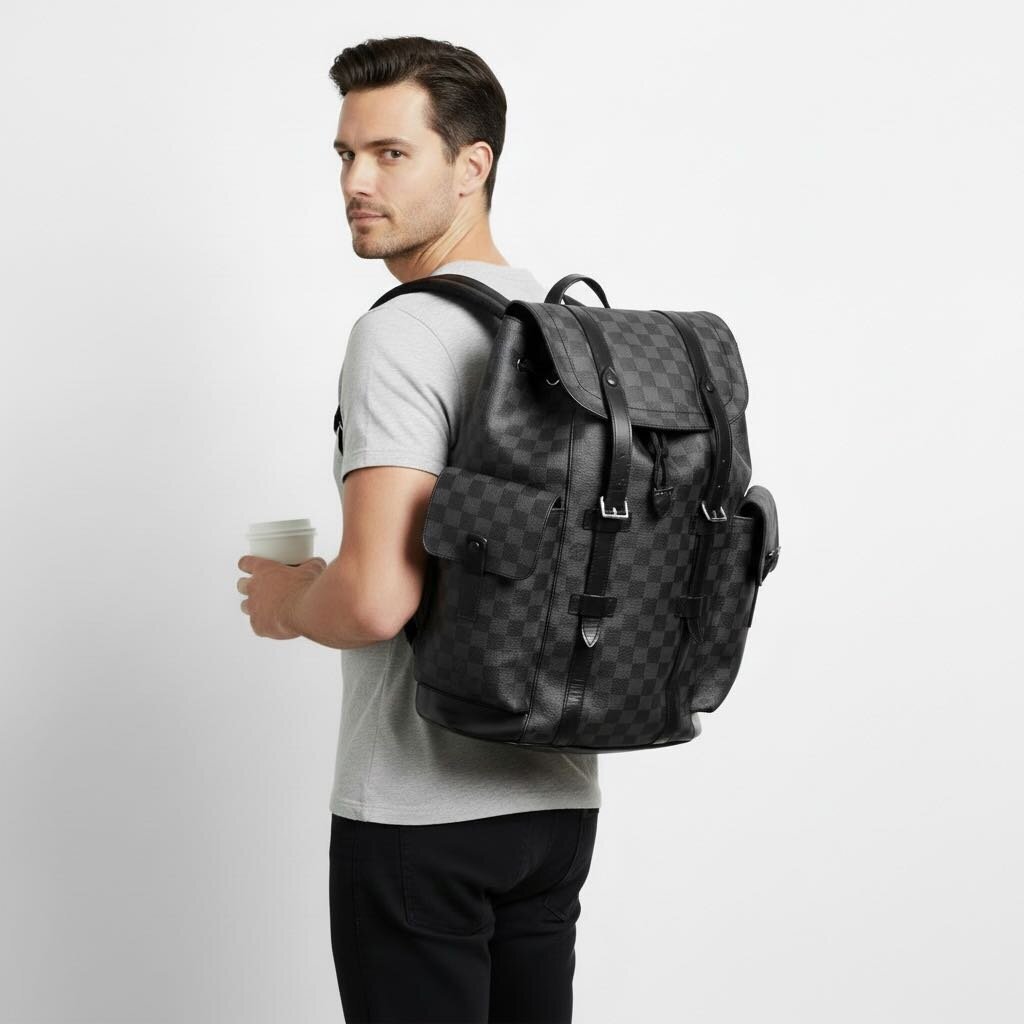 Louis Vuitton Christopher Backpack Damier Graphite MM