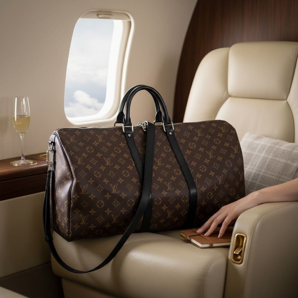 Louis Vuitton Keepall Bandouliere Monogram Macassar 55