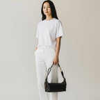 Christian Dior D-Journey Calfskin Shoulder Bag Black Medium