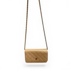 Chanel Caviar Quilted Wallet On Chain WOC Tan Beige