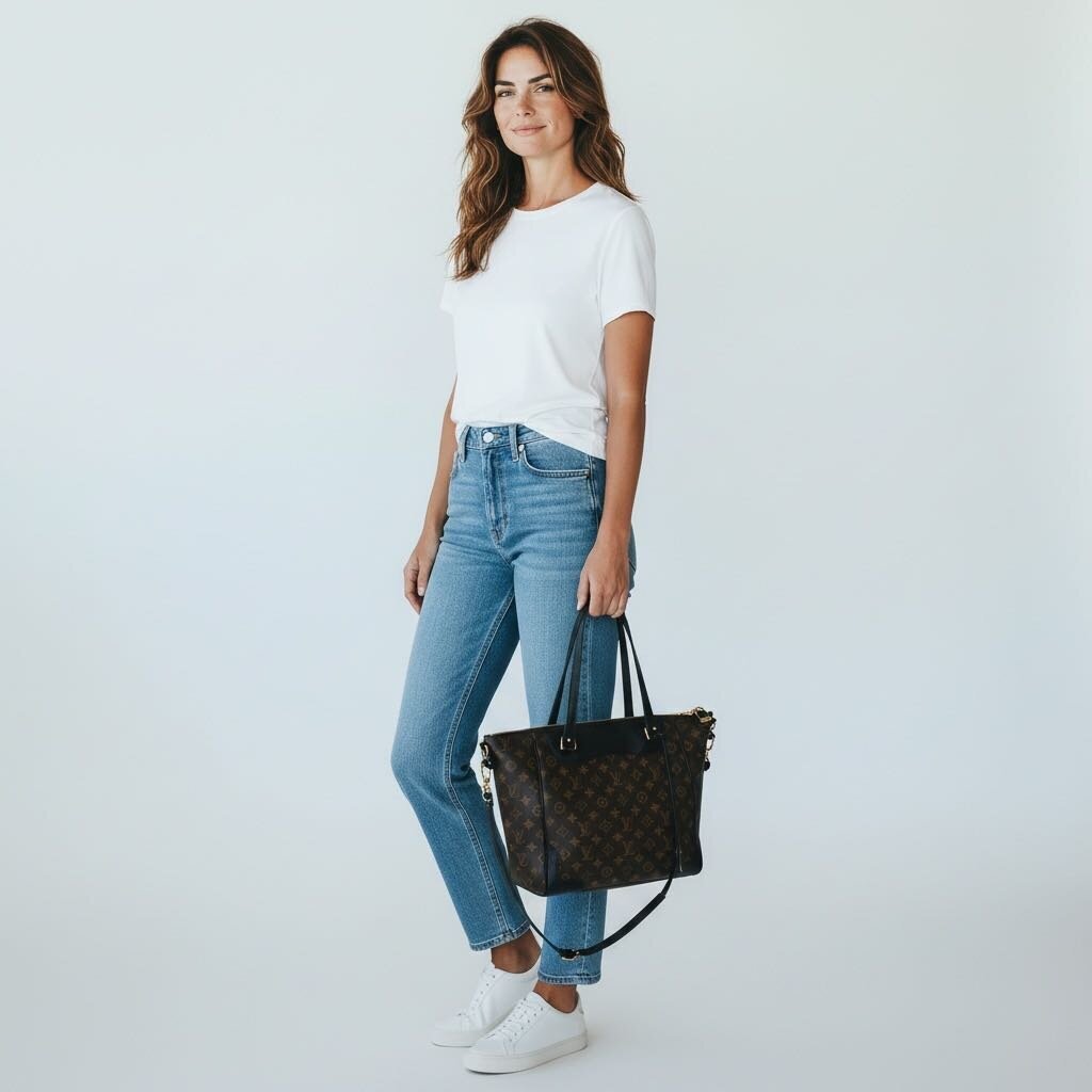 Louis Vuitton Estrela Black Tote Bag Monogram NM