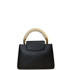 Louis Vuitton LV Capucines Shearling Top Handle Jewel Shoulder Bag Black BB