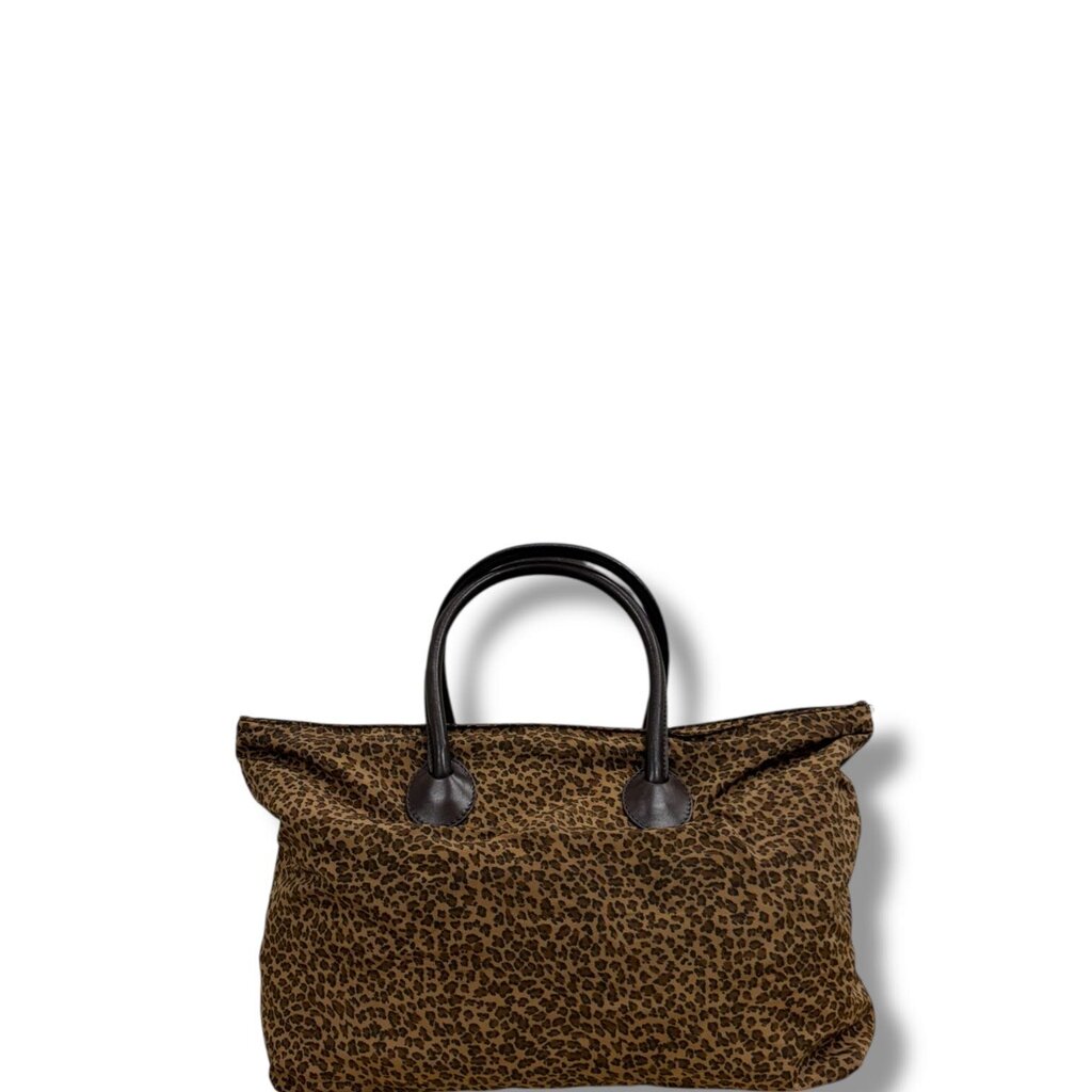 Bottega Veneta Nylon Print Tote Leopard