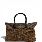 Bottega Veneta Nylon Print Tote Leopard