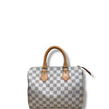 Louis Vuitton Speedy Canvas Handbag Damier Azur 25
