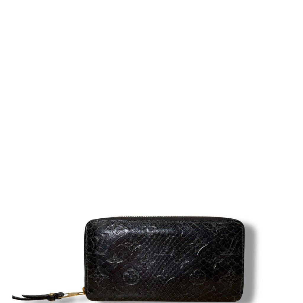 Louis Vuitton Python Exotic Zippy Wallet Black