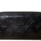 Louis Vuitton Python Exotic Zippy Wallet Black