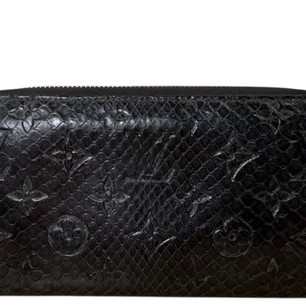 Louis Vuitton Python Exotic Zippy Wallet Black