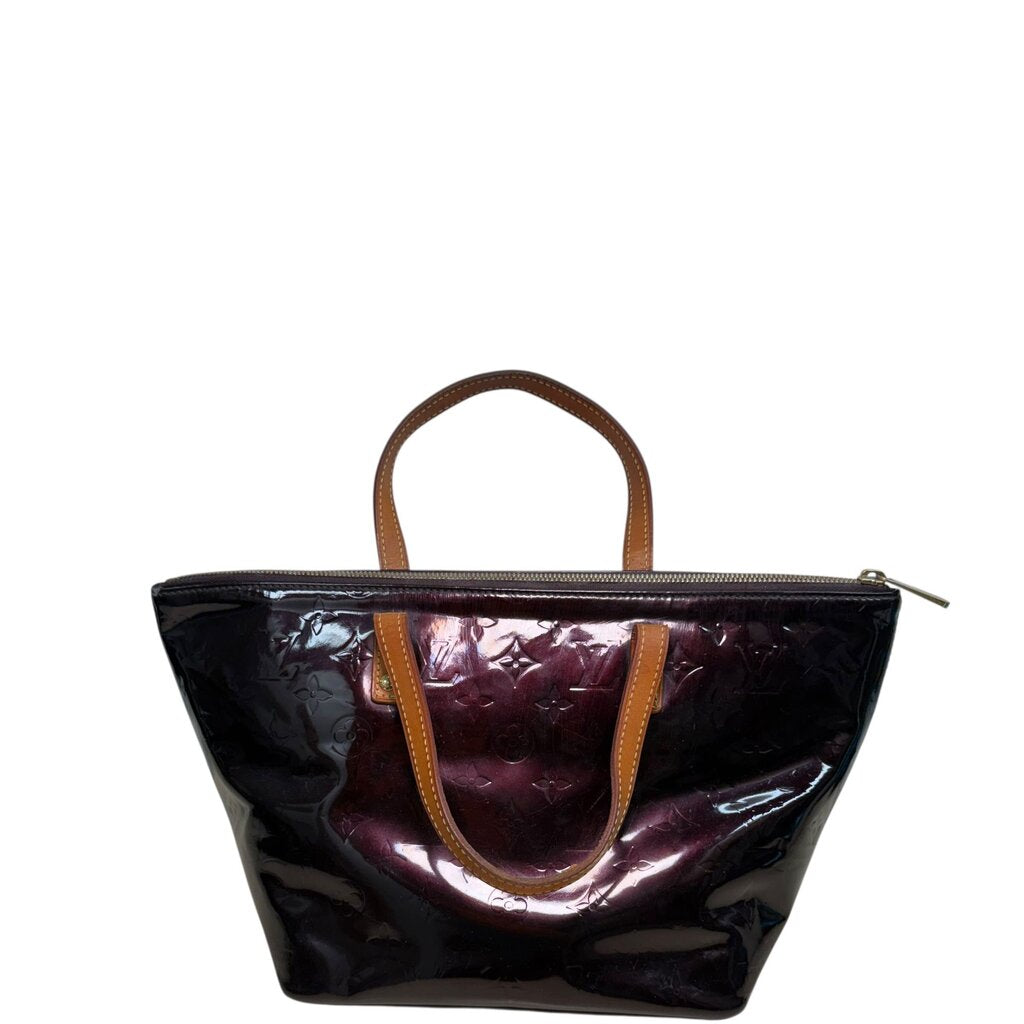 Louis Vuitton Bellevue Vernis Handbag Amarante PM