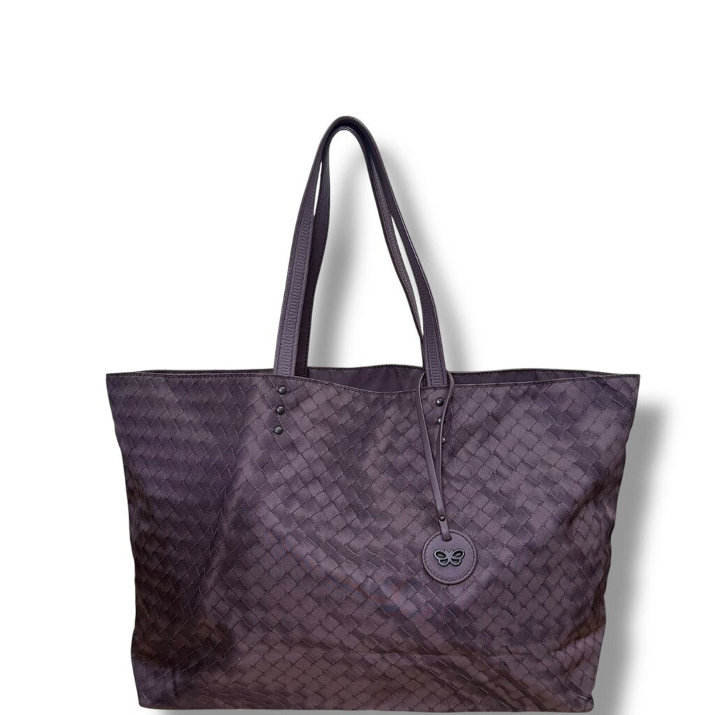 Bottega Veneta Nylon Mirage Tote Purple