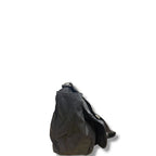 Prada Nylon Snap Messenger Crossbody Handbag Black