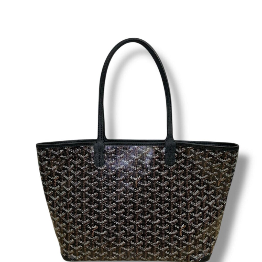 Goyard Goyardine Artois Tote Handbag Black PM