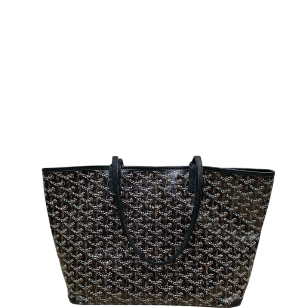 Goyard Goyardine Artois Tote Handbag Black PM