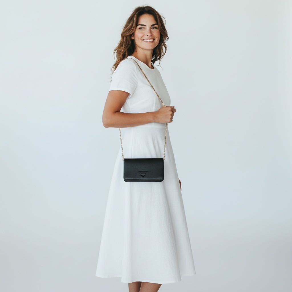 Prada Monochrome Saffiano Leather Wristlet Crossbody Bag Black