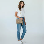Chanel Timeless Classique Vertical Quilt Suede Crossbody Tan