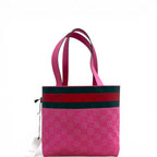 Gucci GG Supreme Canvas Reversible Totissima Pink Small