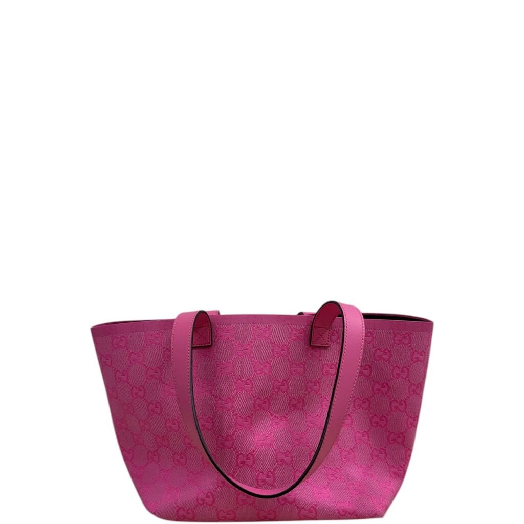 Gucci GG Supreme Canvas Reversible Totissima Pink Small