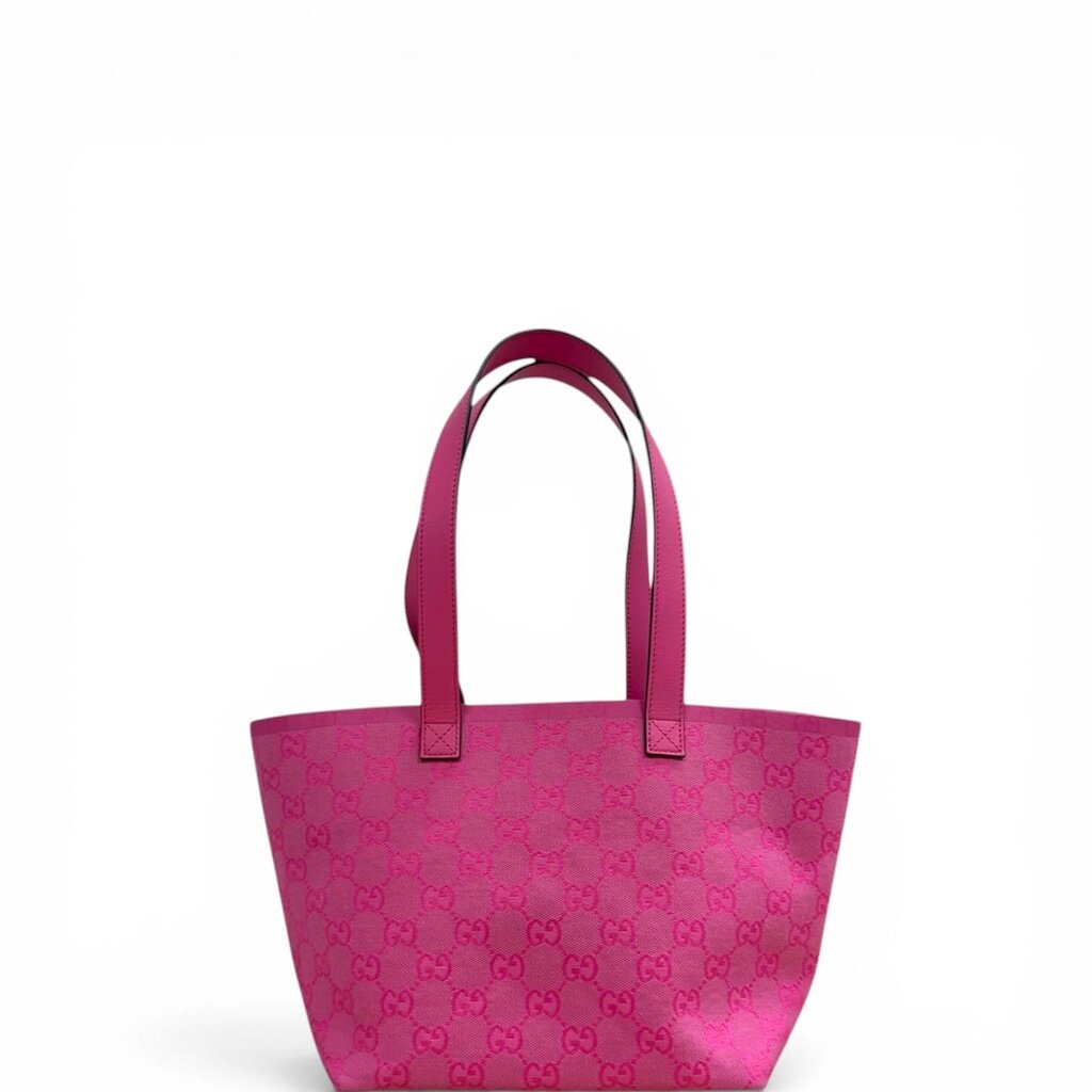 Gucci GG Supreme Canvas Reversible Totissima Pink Small