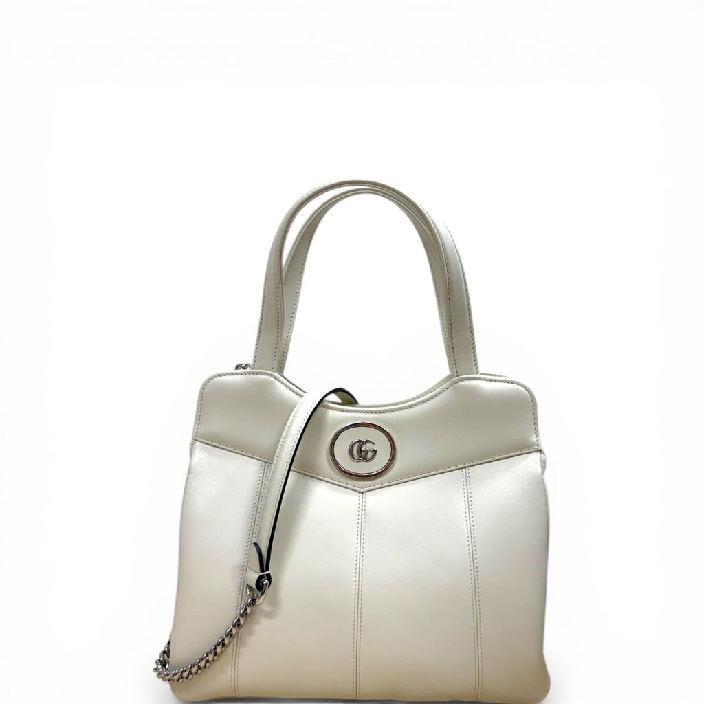 Gucci GG Petit Leather Crossbody Handbag White Small