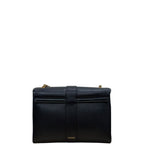 Versace Kleio 95 Nappa Leather Shoulder Handbag Black