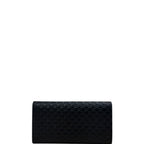 Gucci GG Guccissima Continental Flap Wallet Black