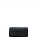 Gucci GG Guccissima Continental Flap Wallet Black