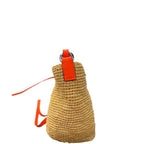 Loewe Paula's Ibiza Pochette Raffia Shoulder Shoulder Bag Orange