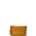Goyard Goyardine Plumet Clutch Crossbody Handbag Yellow Woc