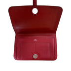 Hermes Dogon Duo Clemence Wallet Red