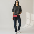 Louis Vuitton Pochette Felicie Emperiente Chain Wallet Red