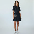 Christian Dior Oblique Calfskin Lock Vertical Pouch Black
