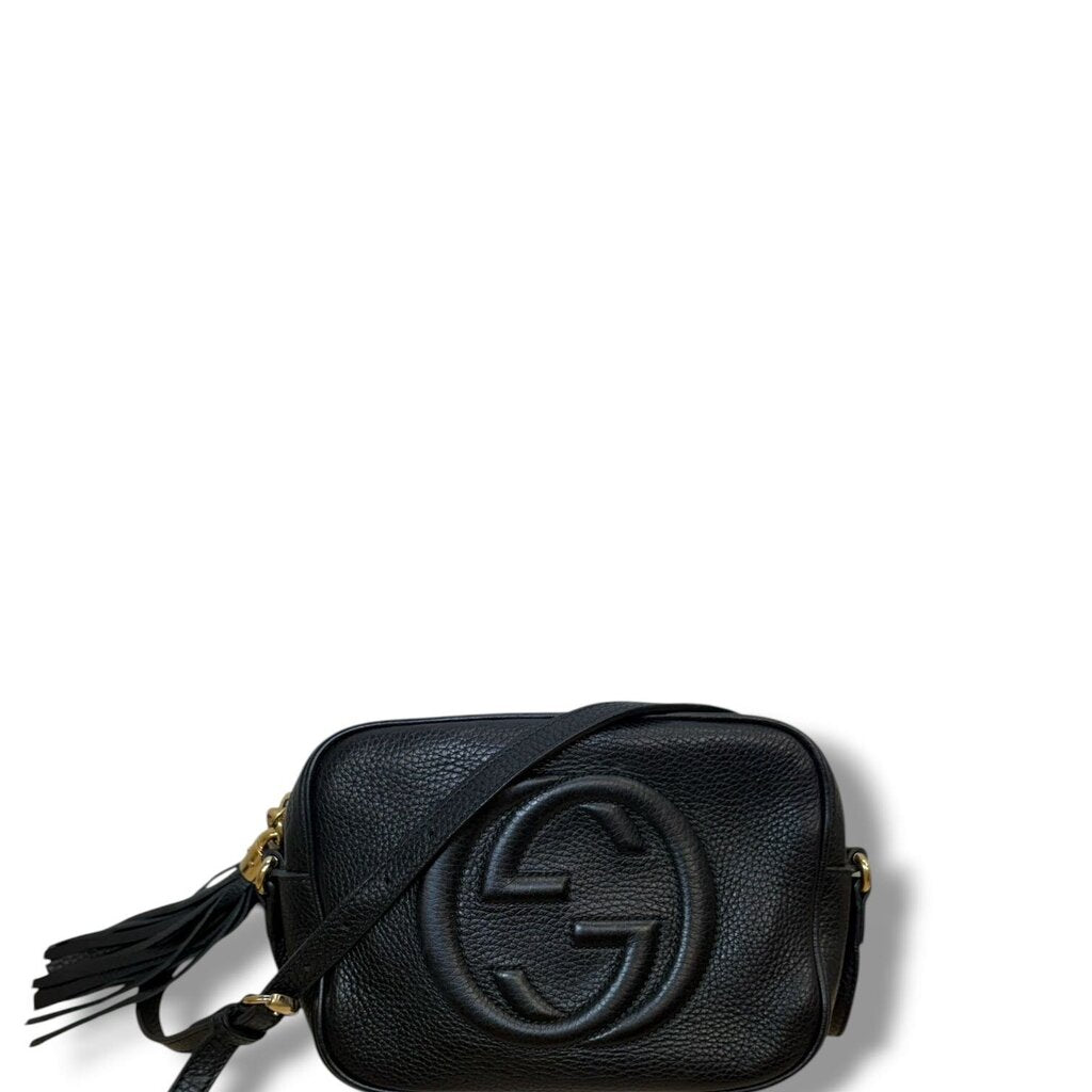 Gucci Pebbled Calfskin Small Soho Disco Bag Black